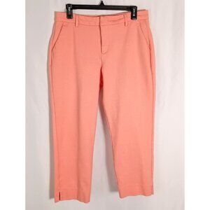 Liverpool Los Angeles Coral Pink Cropped Dress Pants Women’s Size 10/30 Stretch